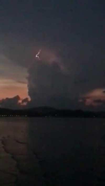 I caught a video of a lightning and got too excited.
