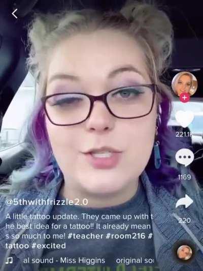 WYD if your kid comes home and says their teacher is getting a special tattoo to symbolize the inside jokes you guys share and it has to do with a moose 😳