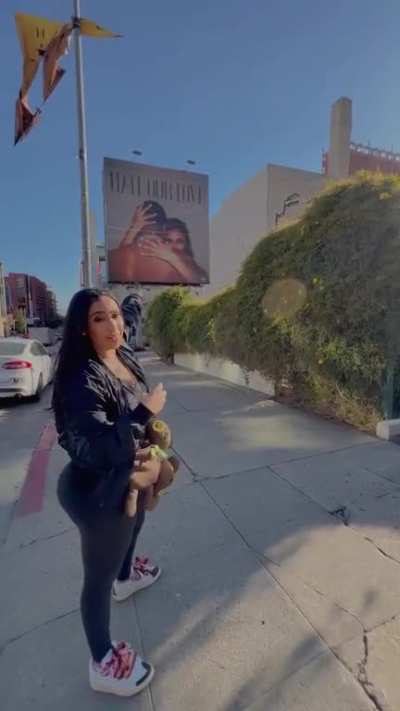 Stare at her ass the whole time it’s fat asf