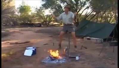 Nice camp chair you got there, mate!