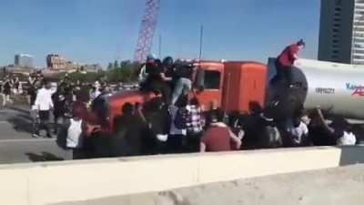 Always punch the gas instead of getting out