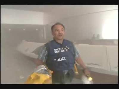 He got caught with a Radiation Cover on his head, so they had to ruin his reputation. Article below