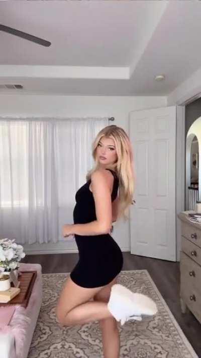 Looking so good in that dress