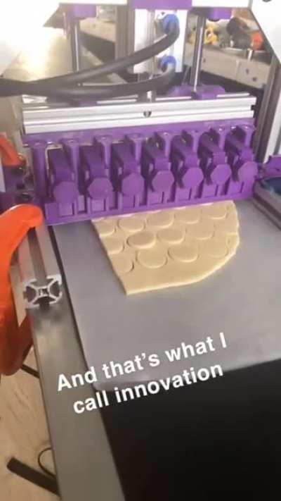 So I’ve been improving this automatic cookie cutter I made for my family’s bakery business. Just wanted to show you guys the latest version