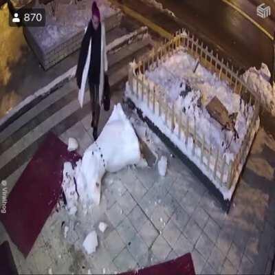 She tried to ruin the snowman