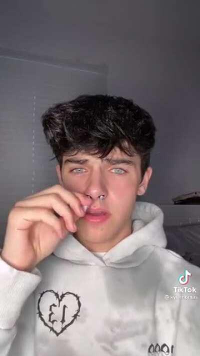 Waxing your nose with cotton swabs