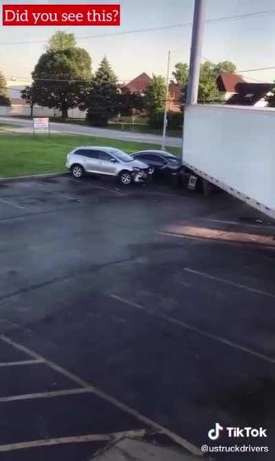 Imagine having zero brain cells and pulling off a hit & run in an 18 wheeler with witnesses