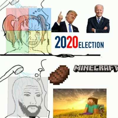 Cringe (politcs) vs the chad (minecraft soundtrack)