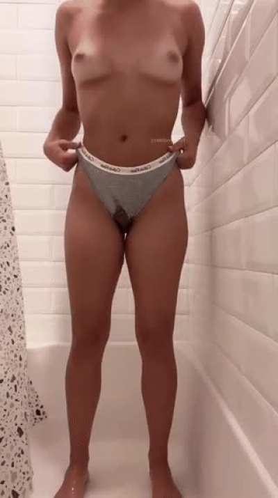 I had to pee so bad I was already peeing before I hit record