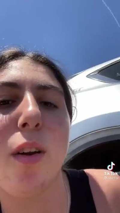 Young women laughing until the rockets start landing nearby