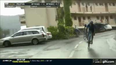 Rainy start to the Tour de France yesterday