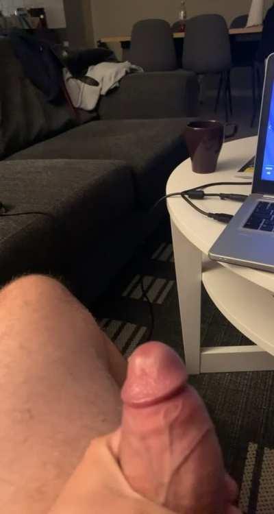 Got a little help during edging by using a blowjob clip. Could not hold back. Bam! Cumshot!