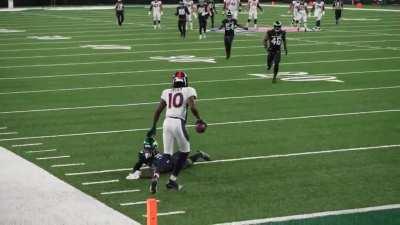 [Field View] This might have been the best spot in MetLife Stadium to see Jerry Jeudy's TD