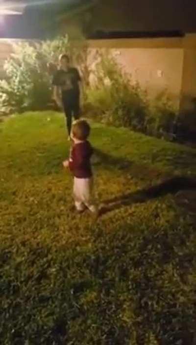 Little man almost had it!