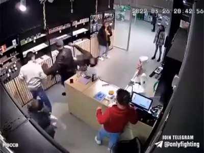 To bully a store clerk