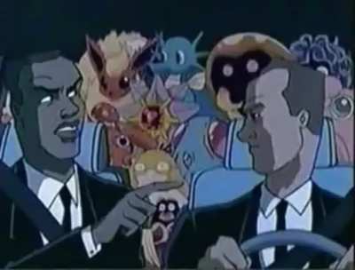 Kids WB - Kooky Karolfest - Men in Black, they had Carpools of Pokemon.