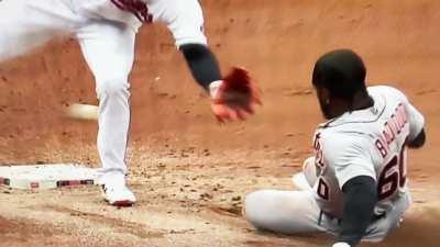 The worst way to be tagged out.