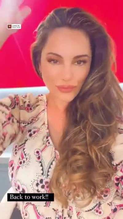 She’s back at work, looking beautiful!