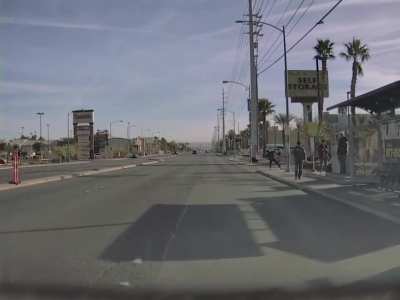 Guy really hates shopping carts