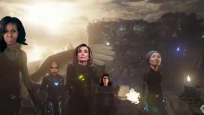 An edited video of Marvel with the election? Dayum! Redditors assemble! Orange man is finished!