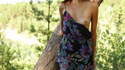 Christine Flashing Tiny Titties