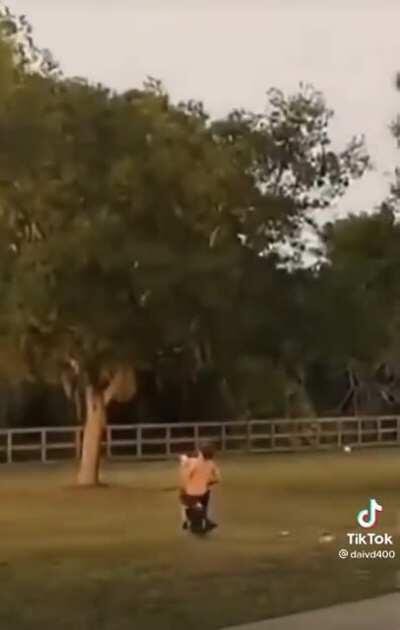 Man launches his soda back to himself