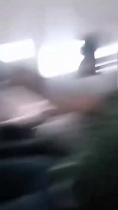 This plane got hit on the nose by an hail storm, Delhi-Srinagar IndiGo flight. Horrified passenngers scream.