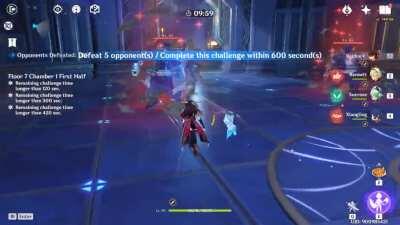 It's not much but it's honest work, my 1st 100k damage feels good. level 9 only Tidecaller T_T I think I need Serpent Spine and I'll do more. @_@ also do you guys think she's gonna be in the ZhonLi/Eula Rerun? I've saved up for her. to get to c3 at least 