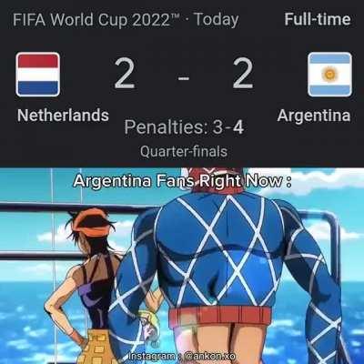 Argentina fans be on the Golden Wind