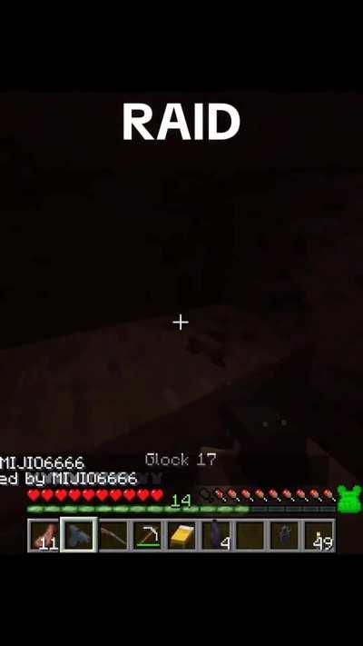 Guns in Minecraft is just so funny to me 