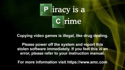 Breaking Bad anti-piracy screen