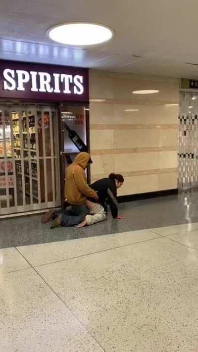 Today in Penn Station, my buddy filmed this. Ability awful