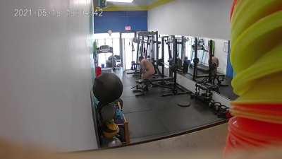 Guy rents gym space from my mom, refuses to pay his bill, works out butt ass naked, doesn’t wipe down the equipment afterwards.