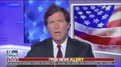 An attempt to fear monger by Tucker Carlson actually accurately describing the police action during protests