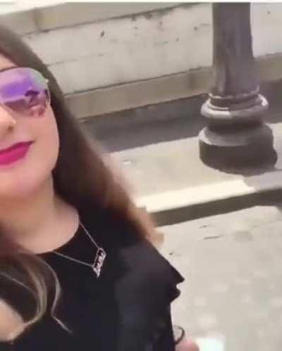 Just a girl filming herself