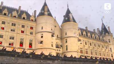 Gojira performing at the Paris Olympics opening ceremony 
