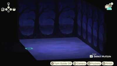 The Graveyard Wallpaper has a ghost that gets closer and closer in dim lighting??