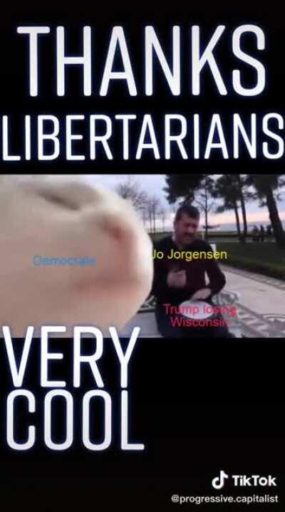 Jo Jorgensen be carrying Biden