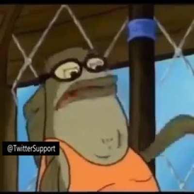 fantano at crusty crab's. ngl he is being sort've kringe here. lowkey i hate this bald idiot dot mp4