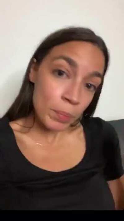 AOC drops a certain f-bomb in her IGTV video