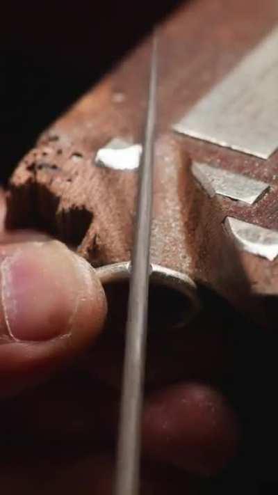 Completely Handmade an engagement ring for my friend