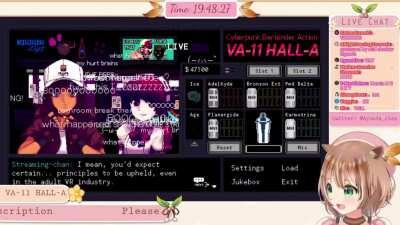 Squrl reads yabai dialogue and squeals like car braking skid