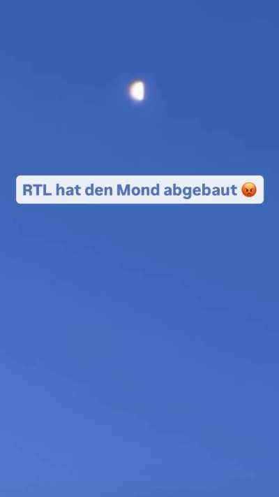 RTL bearbeitet den originalen Mond, der garnicht original ist.
