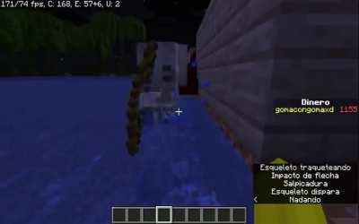 I was testing the mob battle mod by figting 2 skeletons and i maked a skeleton helicopter