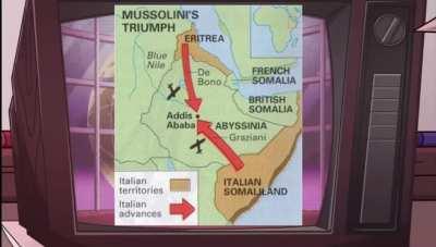 German reaction to Italy most important colonization, 1941 colorized 