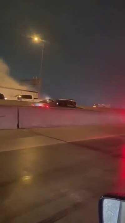 WCGW Not knowing how to drive on ice. HUGE car pileup in Fort Worth, Texas