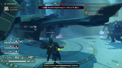 the exaggerated swagger of a helldiver