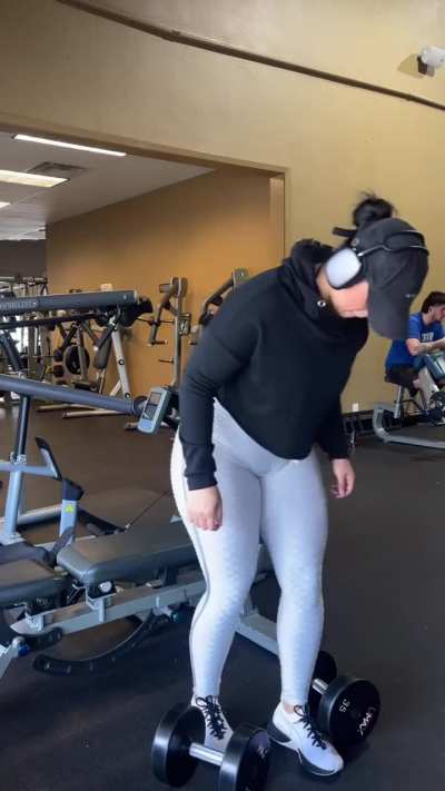 She knows her toe is showing