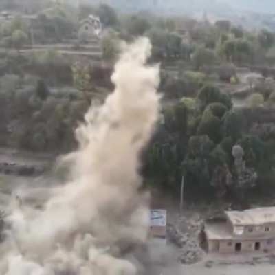 TTP/FAK hideout at Torghar blown up by men of the Kurram Militia from Pakistan's Frontier Corp KPK, 29.10.2025