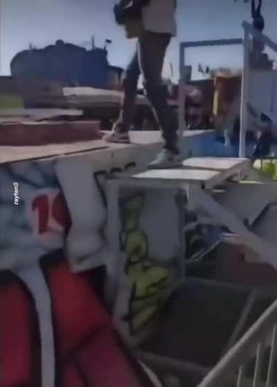 By the skin of her feet she made it.